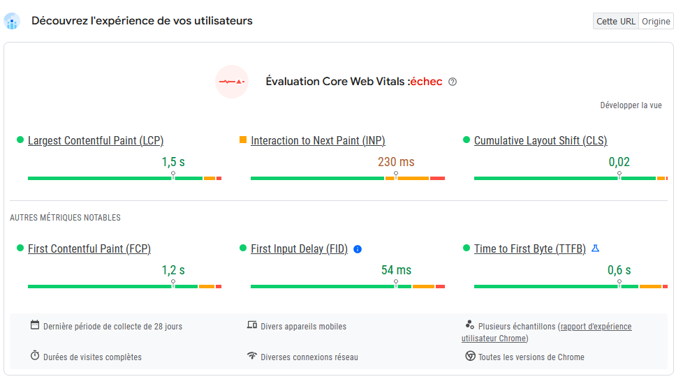 vue pagespeed webperf